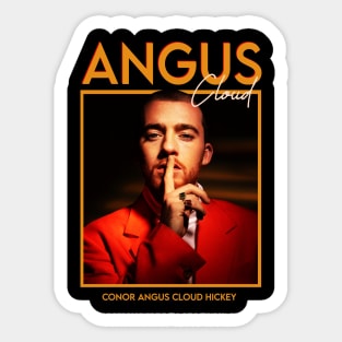 angus cloud vintage style Sticker